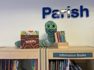 image of our bookworm
