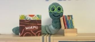 knitted bookworm
